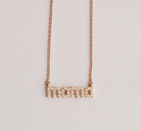 Diamond mama gold necklace - Image 4