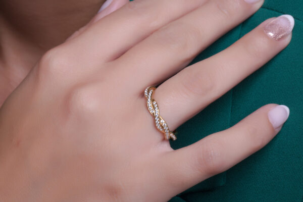Lux_DSC34658 Full diamond twist eternity ring - Image 7