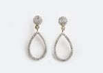 Diamond dangle long earrings - Image 3