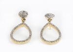 Diamond dangle long earrings - Image 4
