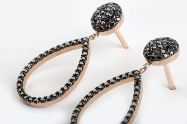 Diamond dangle earrings 8 Diamond dangle long earrings - Image 8