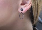 Diamond dangle long earrings - Image 9