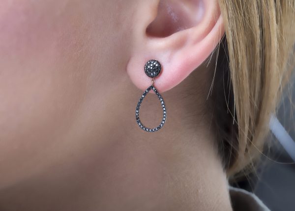 Diamond dangle earrings 9 Diamond dangle long earrings - Image 9