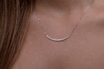 Diamond smile bar necklace - Image 3