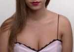 Diamond horseshoe gold necklace - Image 2