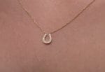 Diamond reversed horseshoe necklace - Image 2