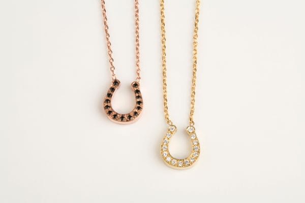 Diamond reversed horseshoe necklace - Image 5