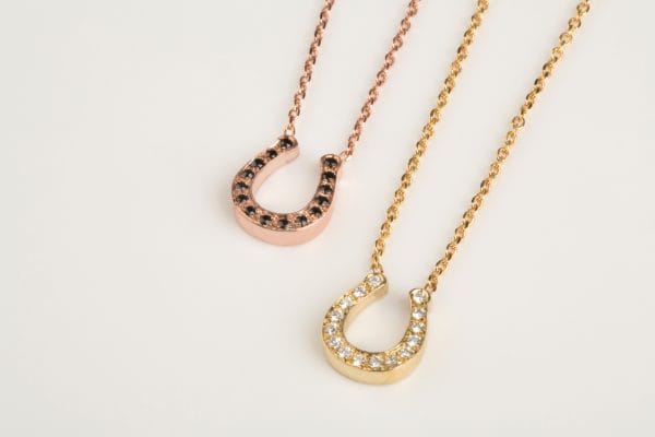 XRI_6472 Diamond reversed horseshoe necklace - Image 1