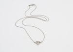 "Diamond" k18 gold necklace with diamonds - Image 9