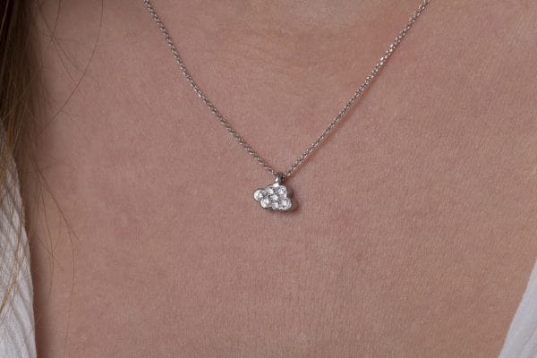 Diamond cloud gold necklace - Image 6