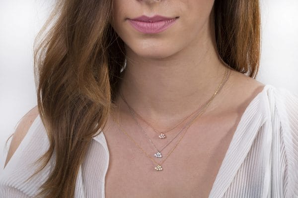 Diamond cloud gold necklace - Image 5