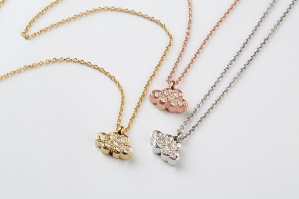 Diamond cloud gold necklace - Image 2
