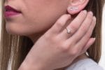 Diamond disk gold ring - Image 2