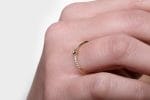 Tiny solitaire solid gold ring - Image 4