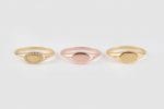 Small oval signet gold ring, RN300 - Image 5