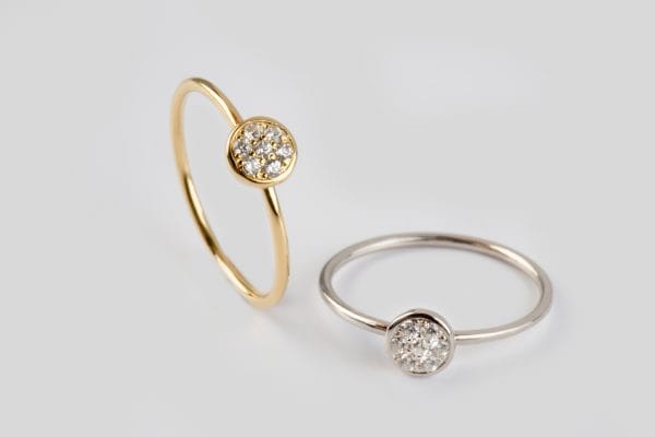 XRI_1354 Diamond disk gold ring - Image 8