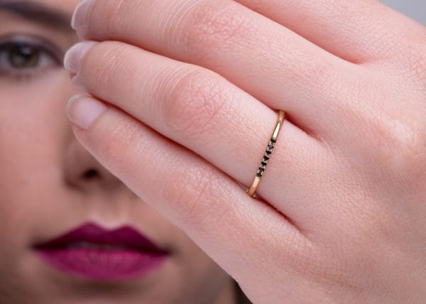 Ultra thin seven diamond ring, 1.1mm - Image 3