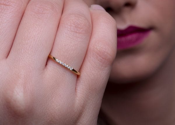 Ultra thin seven diamond ring, 1.1mm - Image 7