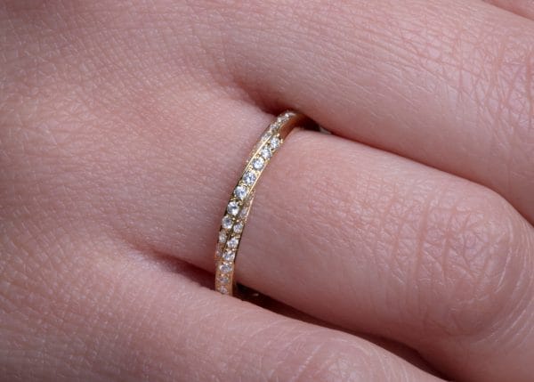 XRI_1809 Full diamond mobius ring, RN130 - Image 3