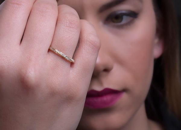 XRI_1813 Full diamond mobius ring, RN130 - Image 5