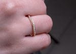 Full diamond mobius ring, RN130 - Image 6