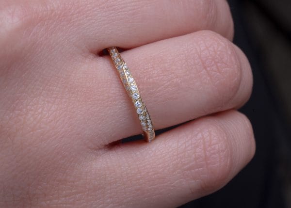 XRI_1816 Full diamond mobius ring, RN130 - Image 7