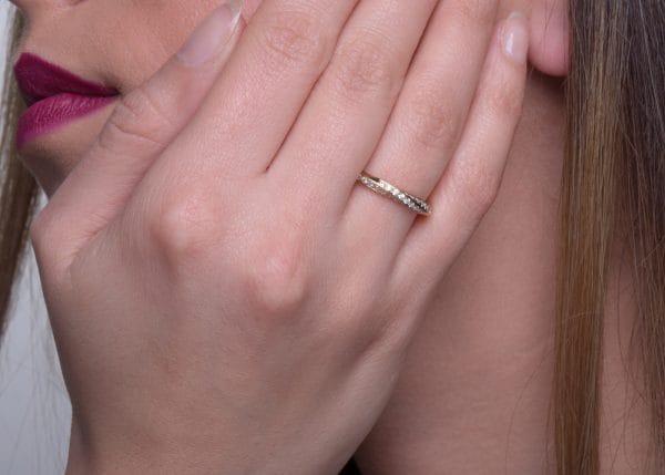 XRI_1833 Full diamond mobius ring, RN130 - Image 10