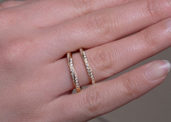 XRI_1840 Full diamond mobius ring, RN130 - Image 11