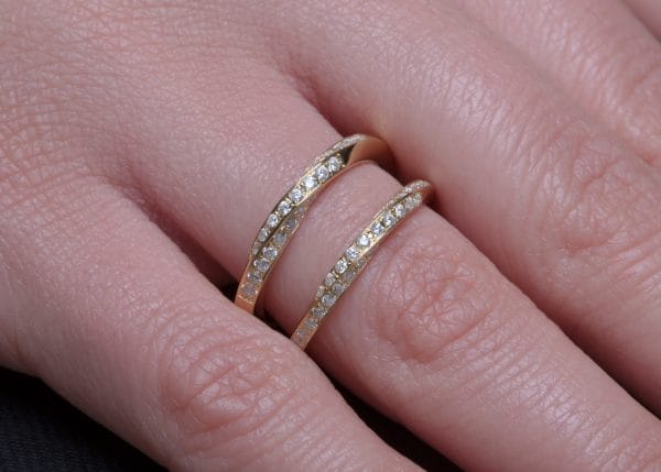 XRI_1846 Full diamond mobius ring, RN130 - Image 12