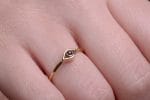 Gem evil eye gold ring - Image 2