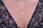 Zodiac gold disk necklace - Image 2