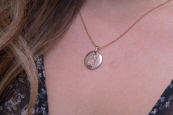 XRI_2289 Chinese zodiac disk necklace - Image 3