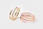 Diamond spiral ring in solid gold - Image 8