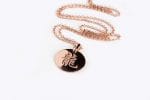 Chinese zodiac disk necklace