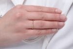 12 sapphires thin Rainbow ring, 1.1mm - Image 4