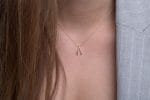 Small wishbone gold necklace - Image 8