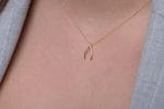 Small wishbone gold necklace - Image 6