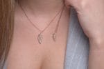 Plain feather gold necklace - Image 2