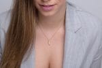 Plain feather gold necklace - Image 3