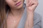 Plain feather gold necklace - Image 6
