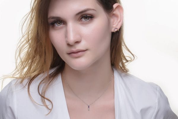 Rainbow square bar necklace - Image 3