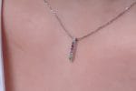 Rainbow square bar necklace - Image 6