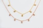 Five flower diamond gold necklace - Image 6