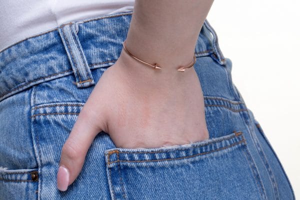 ANV_6751 Gold cone cuff bracelet - Image 4