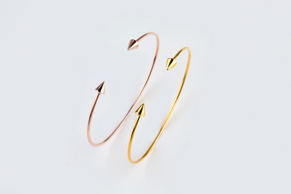 Cone cuff bracelet 1 Gold cone cuff bracelet - Image 1