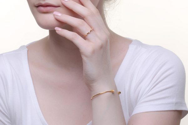 Cone cuff bracelet 3 Gold cone cuff bracelet - Image 7