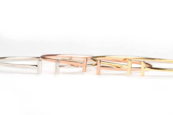 Thin T bracelet 6 Thin T chain gold bracelet - Image 7