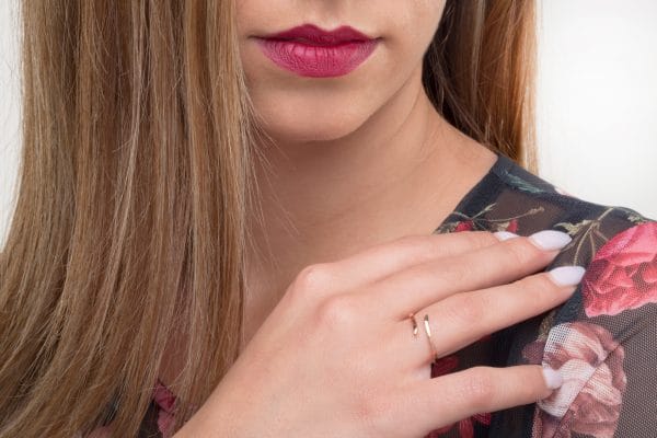 Open wire ring in solid gold - Image 5