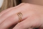 Spiral wire ring in solid gold - Image 5