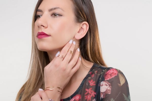 XRI_6421 Spiral wire ring in solid gold - Image 2